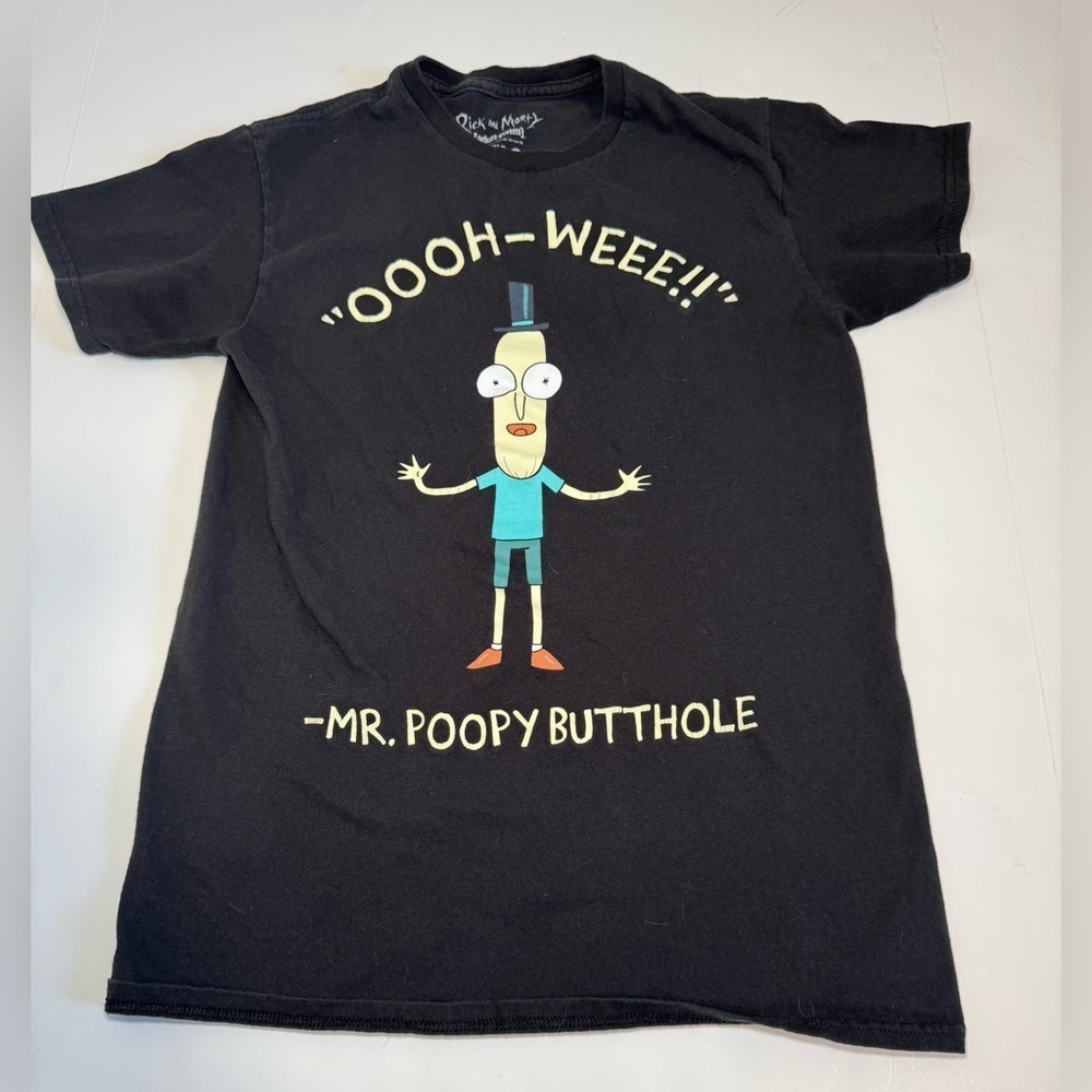 Rick And Morty T-shirt size small  Mr poopy butthole adult swim Cartoon Network